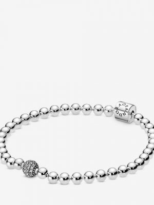 Pandora Armband "598342CZ Armband Damen Beads Pavé Weiss Sterling-Silber 19 cm"