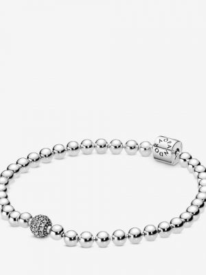 Pandora Armband "598342CZ Armband Damen Beads Pavé Weiss Sterling-Silber 19 cm"