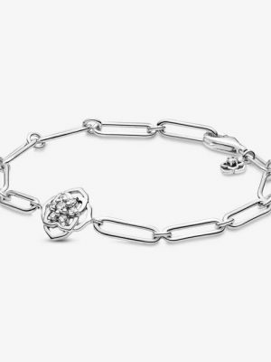 Pandora Armband "599409C01 Kettenarmband Damen Rosenblüten Sterling-Silber 18 cm"