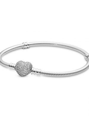 Pandora Armband "Pandora Armband mit Herzverschluss 590727CZ-21 Silber"