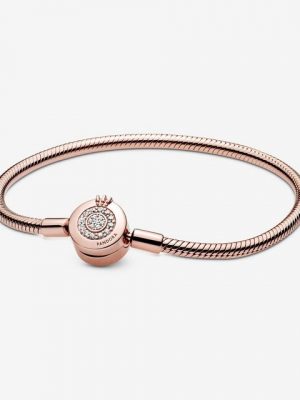 Pandora Armband "Rose 589046C01 Schlangen-Gliederarmband Funkelndes Crown O 20 cm"