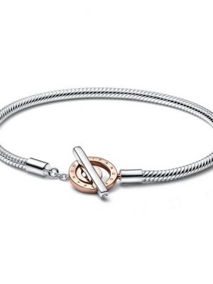 Pandora Perlenarmband "Pandora Armband Signature 582309C00-17 Silber & rosé vergoldet"