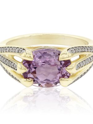 Patroke-Kunzit-Goldring