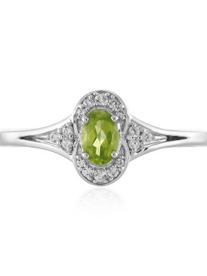 Peridot-Silberring