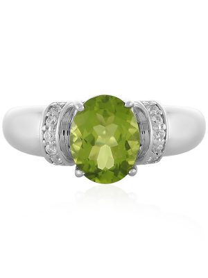 Peridot-Silberring