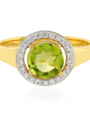 Peridot-Silberring