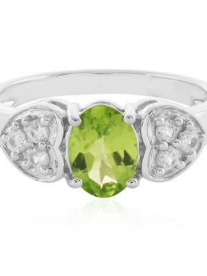 Peridot-Silberring