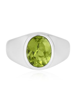 Peridot-Silberring