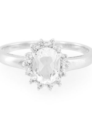 Petalit-Silberring