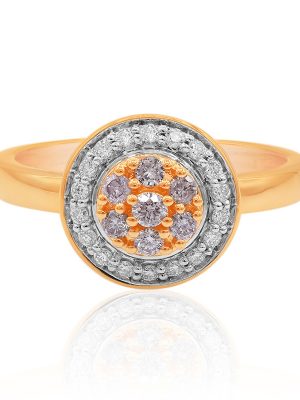Pinkfarbener I3 Argyle-Brillant-Goldring (Mark Tremonti)
