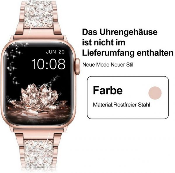 Resik Smartwatch-Armband "Für Apple Watch Band 41 38 40 42 44 45 Serie 7, 6, 5, 4, 3, 2, 1 SE"