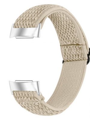 Resik Smartwatch-Armband "Nylon Einstellbar Elastisch Armband Kompatibel Mit Fitbit charge 5"