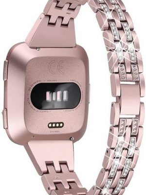 Resik Smartwatch-Armband "Schlanke Bling-Armbänder kompatibel mit Fitbit Versa/2/Lite"