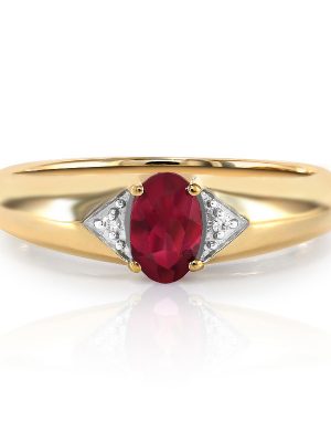Rubellit-Goldring