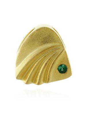 Russischer Smaragd-Silberanhänger (MONOSONO COLLECTION)