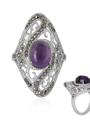 Sambia-Amethyst-Silberring