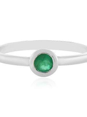 Sambia-Smaragd-Silberring