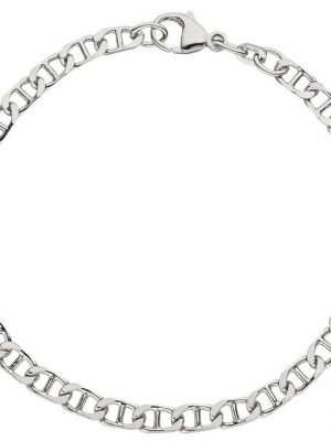 Schmuck Krone Silberarmband "4,4mm Armband Armkette Armschmuck 925 Silber rhodiniert schlicht 21cm"