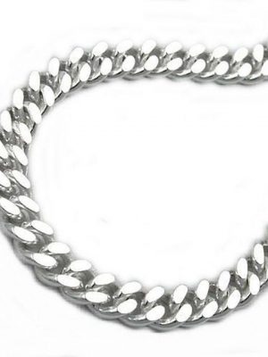 Schmuck Krone Silberarmband "4mm Armband Armkette Panzerkette 925 Silber diamantiert 21cm Silberarmband"