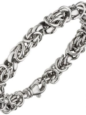 Schmuck Krone Silberarmband "7,2mm Armband Armkette Armschmuck Erbs-Königskette aus echtem 925 Silber 20cm"