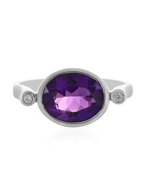 Sibirischer Amethyst-Silberring