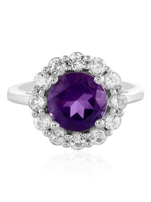 Sibirischer Amethyst-Silberring