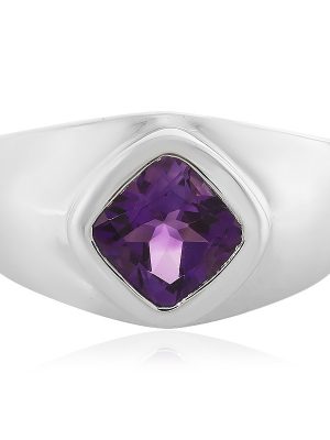 Sibirischer Amethyst-Silberring