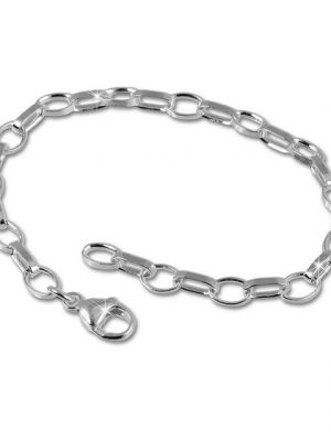 SilberDream Charm-Armband "FC0003 SilberDream Charmsarmband für Silber Charms", Charmsarmbänder ca. 20cm, 925 Sterling Silber, Farbe: silber, Made-In Germany