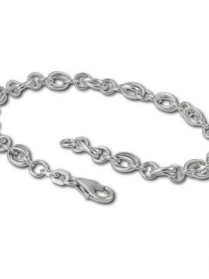 SilberDream Charm-Armband "FC0602 SilberDream Charmsarmband für Silber Charms", Charmsarmbänder ca. 19cm, 925 Sterling Silber, Farbe: silber, Made-In Germany