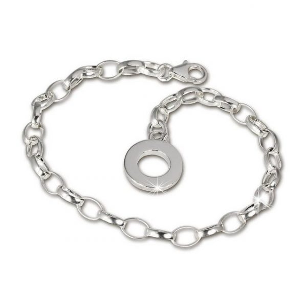 SilberDream Charm-Armband "FC07XA SilberDream Charmsarmband für Silber Charms", Charmsarmband, 925 Sterling Silber, Farbe: silber, Made-In Germany