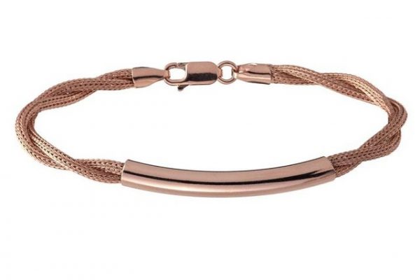 Silberkettenstore Armband "Fashion Armband - 925 Silber, rosé vergoldet"