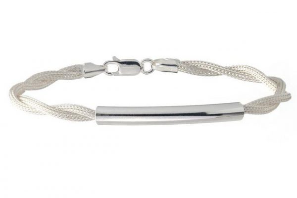 Silberkettenstore Armband "Fashion Armband - echt 925 Silber, Länge 19cm"