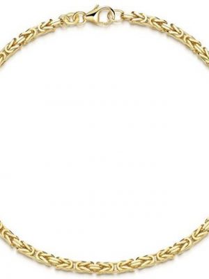 Silberkettenstore Silberarmband "Königskette Armband 2,4mm - 333 Gold, Länge wählbar"