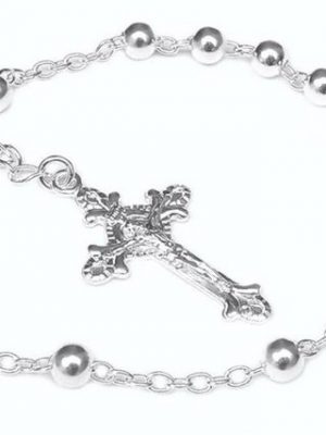 Silberkettenstore Silberarmband "Rosenkranz Armband Alejandro - 925 Silber"