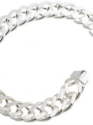 Silberkettenstore Silberarmband "Zwillingspanzerkette Armband 11mm - 925 Silber"