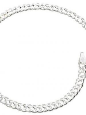 Silberkettenstore Silberarmband "Zwillingspanzerkette Armband 4,5mm - 925 Silber"