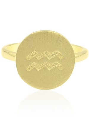 Silberring (Sternzeichen Wassermann)