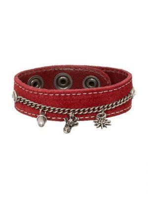 Sima Gürtel Armband "Armband 19-3705 Velour rot"