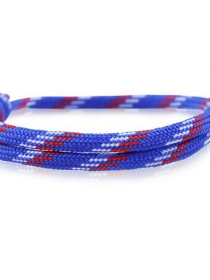 Skipper Armband "Skipper Armband Surferband Knoten maritimes Armband Nylon Blau/Weiß/Rot 6856"