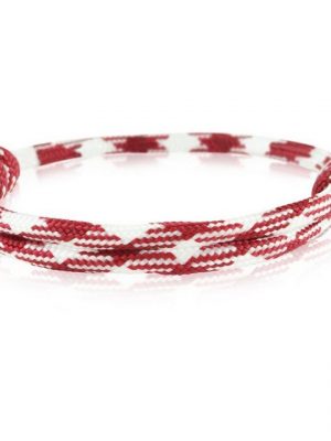 Skipper Armband "Skipper Armband Surferband Knoten maritimes Armband Nylon Bordeaux/Weiß 6741"