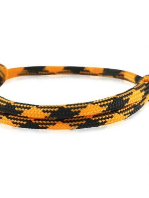 Skipper Armband "Skipper Armband Surferband Knoten maritimes Armband Nylon Orange/Schwarz 6921"