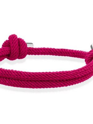 Skipper Armband "Skipper Armband Surferband Segelknoten maritimes Armband Nylon Pink 8442"