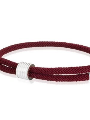 Skipper Armband "Skipper Armband Surferband maritimes Armband Nylon mit Zugverschluss Bordeaux 8453"