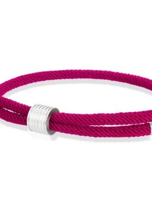 Skipper Armband "Skipper Armband Surferband maritimes Armband Nylon mit Zugverschluss Pink 8455"