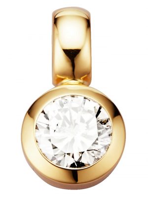 Solitär-Anhänger in Gelbgold 750 Diemer Gelbgold