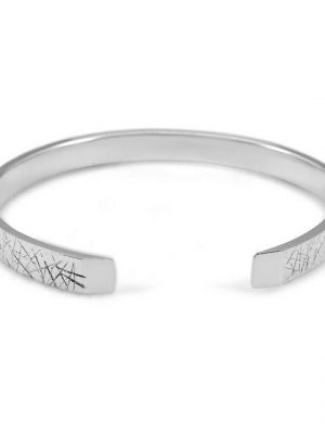 Sprezzi Fashion Silberarmband "Herren Armreif Silber Armband aus massivem 925er Sterling Silber" (inklusive Schmucketui und kostenlosem Silber-Pflegetuch geliefert), massiv, handgearbeitet