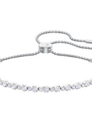 Swarovski Armband "Swarovski 5465384 Subtle Armband, weiss, rhodinier" (kein Set, inkl. Schmuckbox)