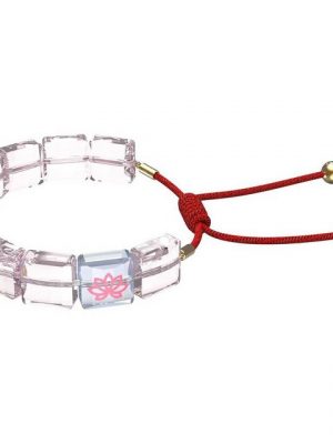 Swarovski Armband "Swarovski Armband Letra 5614974 Lotus, pink- rot," (inkl. Schmuckbox, inkl. Schmuckbox)