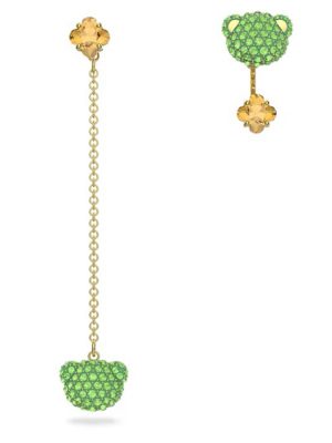 Swarovski Ohrringe - 5642981 Metall, Swarovski Kristall grün