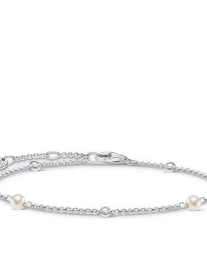 THOMAS SABO Armband "A1989-167-14 Armband Damen mit Süßwasserzuchtperlen Silber"